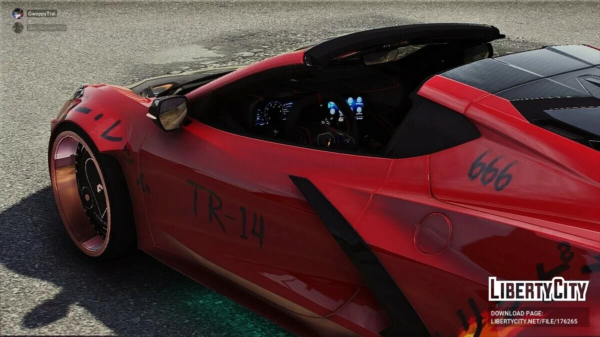 Trippie Redd Chevrolet Corvette C8 Stingray v1.1 / GTA 5
