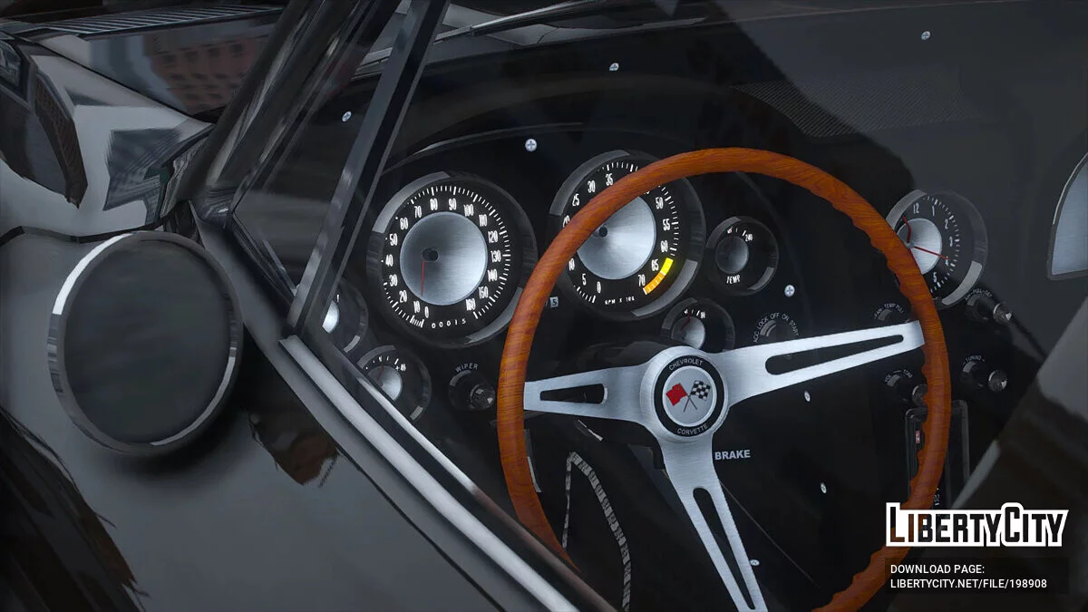 1963 Chevrolet Corvette C2 «Split Window» [Add-On | Template | Liveries | Tuning] 1.0 / GTA 5