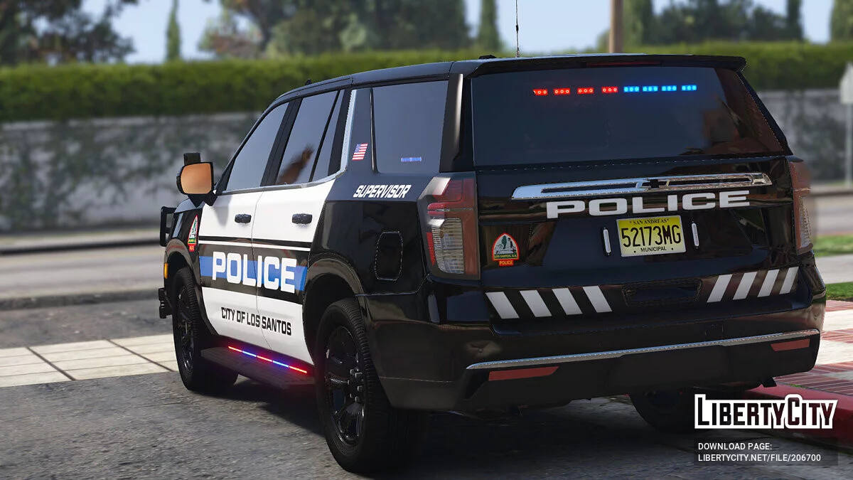 2021 Chevrolet Tahoe LSPD PPV SlickTop v3.0.0 / GTA 5