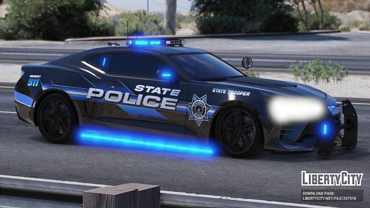 Download 2024 Chevrolet Camaro ZL1 State Police for GTA 5