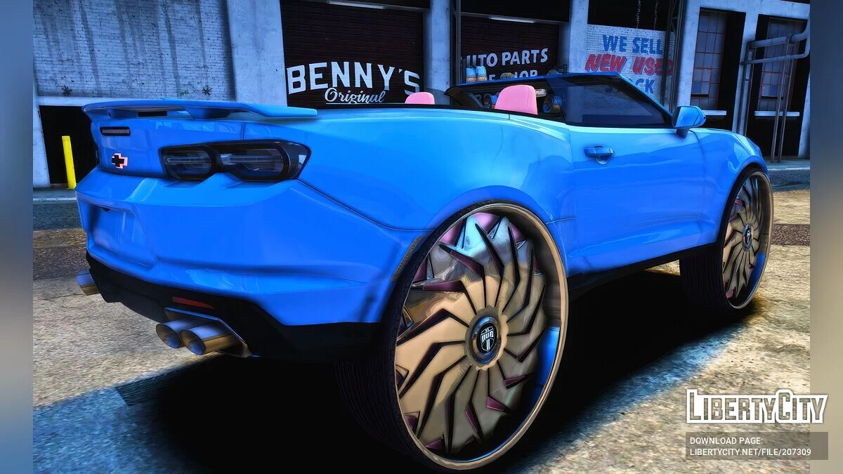 Chevrolet Camaro ZL1 Convertible On 32 Inch Dubs / GTA 5