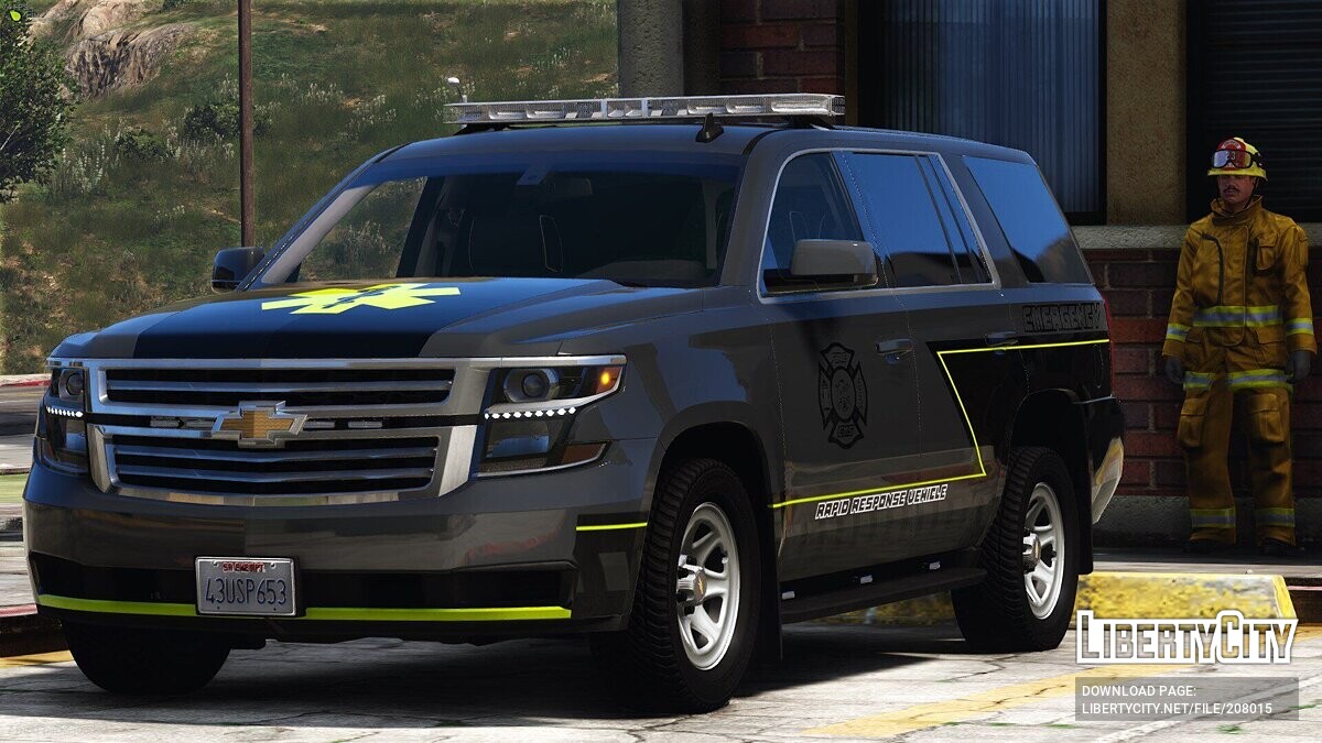 Download 2018 Chevrolet Tahoe SA Fire for GTA 5