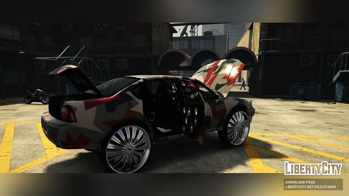 Donk Camo Chevrolet Impala (Pengganti Buffalo Franklin) / GTA 5