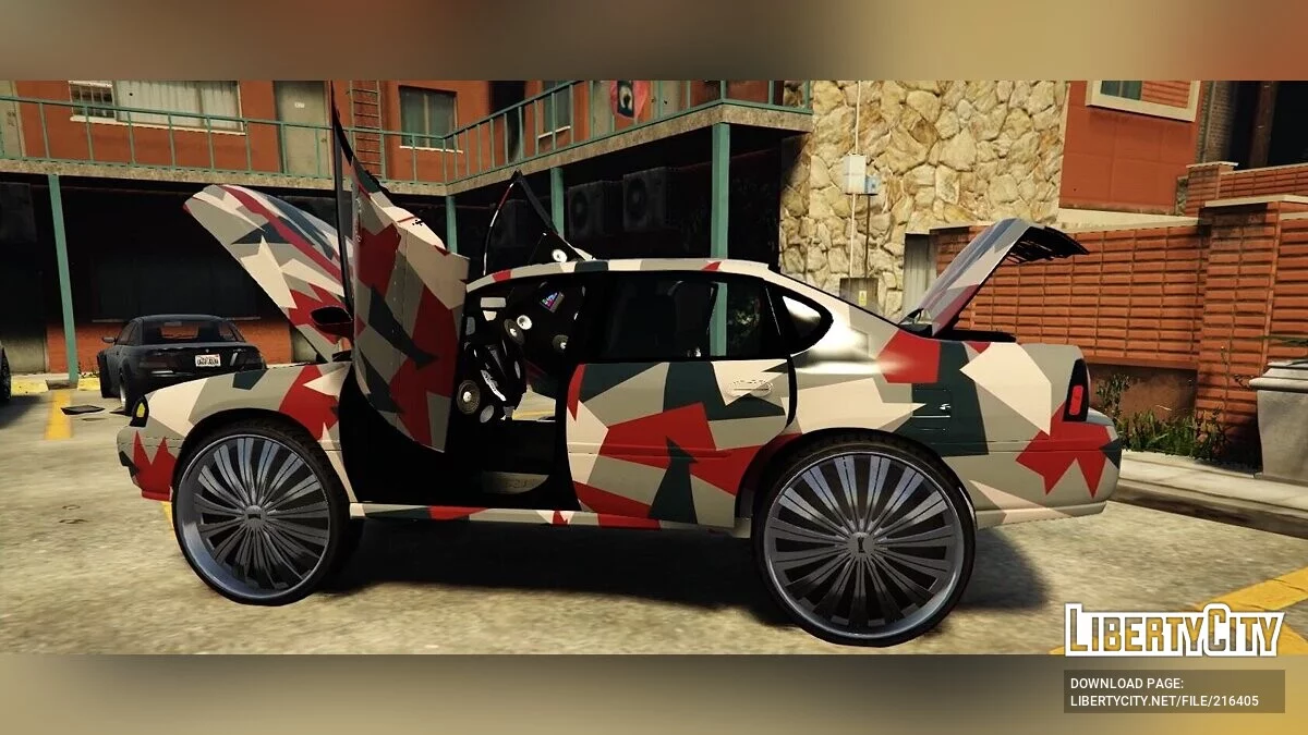 Donk Camo Chevrolet Impala (Pengganti Buffalo Franklin) / GTA 5