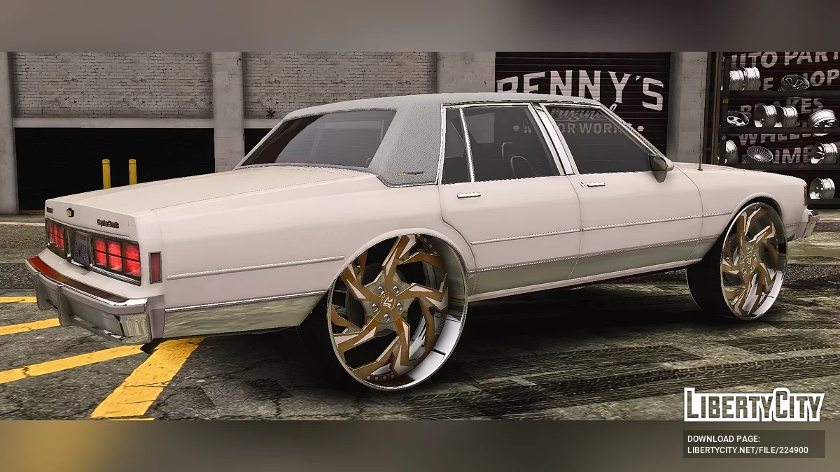 Chevrolet Caprice Classic Personalizado en Ruedas Forjadas Doradas Rucci / GTA 5