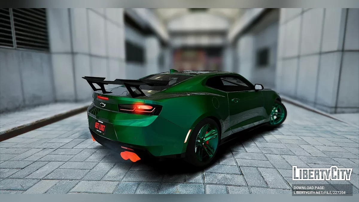 Chevrolet Camaro ZL1 mit individuellen Fensteraufklebern / GTA 5