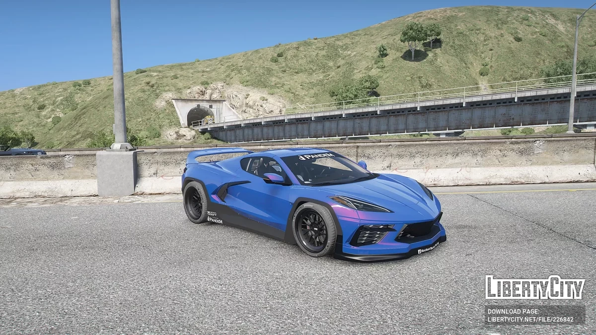 Chevrolet Corvette Z06 Convertible та Pandem Corvette C8 Rocket Bunny Bundle v1.0 / GTA 5
