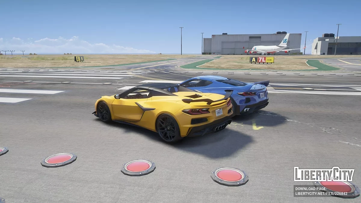 Chevrolet Corvette Z06 Convertible та Pandem Corvette C8 Rocket Bunny Bundle v1.0 / GTA 5