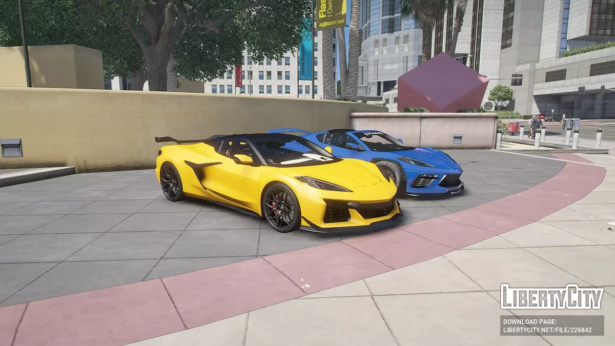 Chevrolet Corvette Z06 Convertible та Pandem Corvette C8 Rocket Bunny Bundle v1.0 / GTA 5