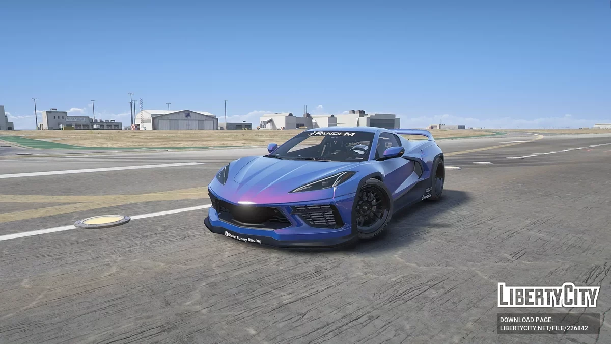 Chevrolet Corvette Z06 Convertible та Pandem Corvette C8 Rocket Bunny Bundle v1.0 / GTA 5