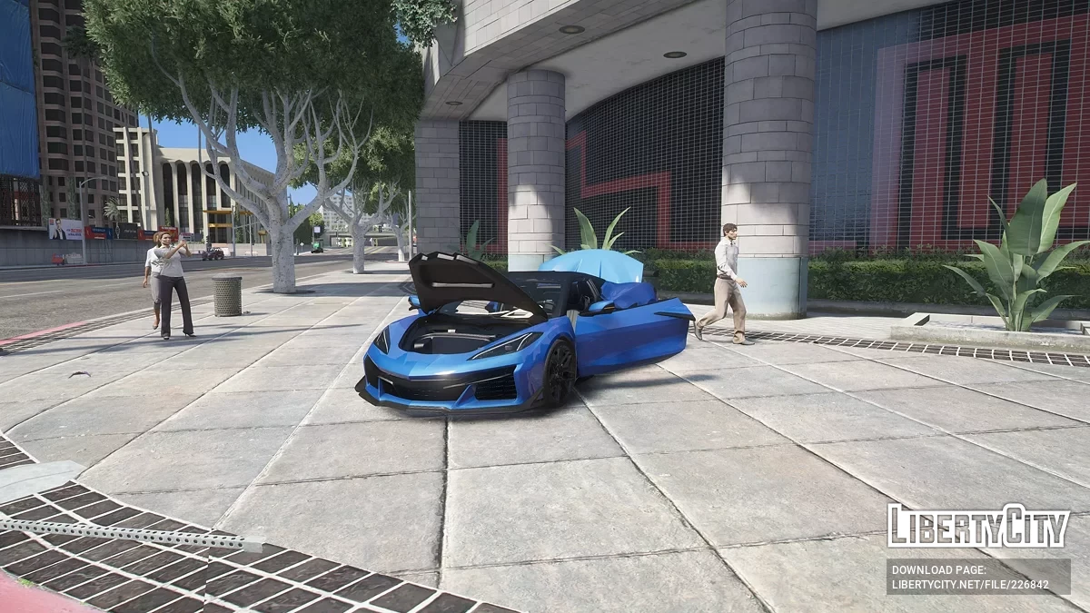 Chevrolet Corvette Z06 Convertible та Pandem Corvette C8 Rocket Bunny Bundle v1.0 / GTA 5