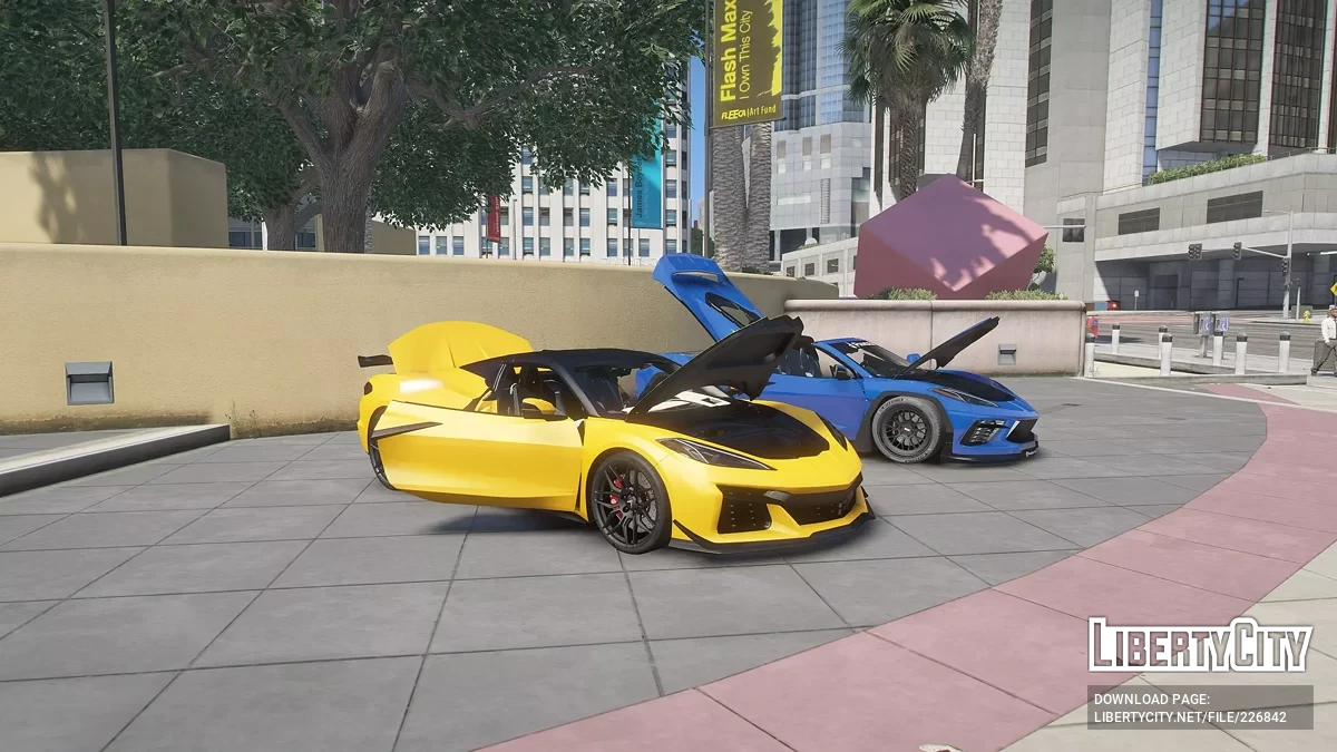 Chevrolet Corvette Z06 Convertible та Pandem Corvette C8 Rocket Bunny Bundle v1.0 / GTA 5