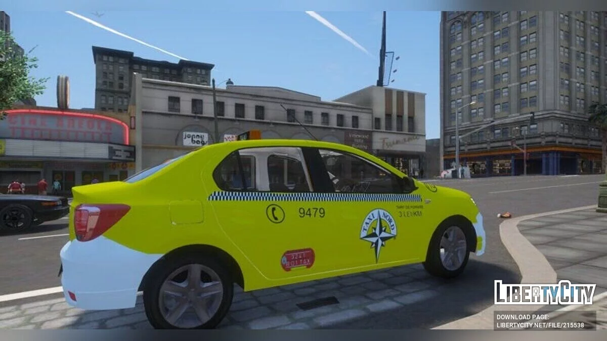Dacia Logan 2019 Taxi Nord / GTA 5