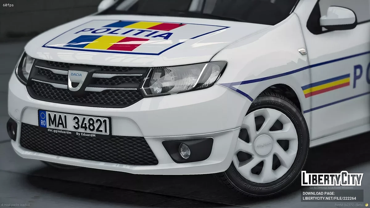 2013 Dacia Logan Politia Romana / GTA 5