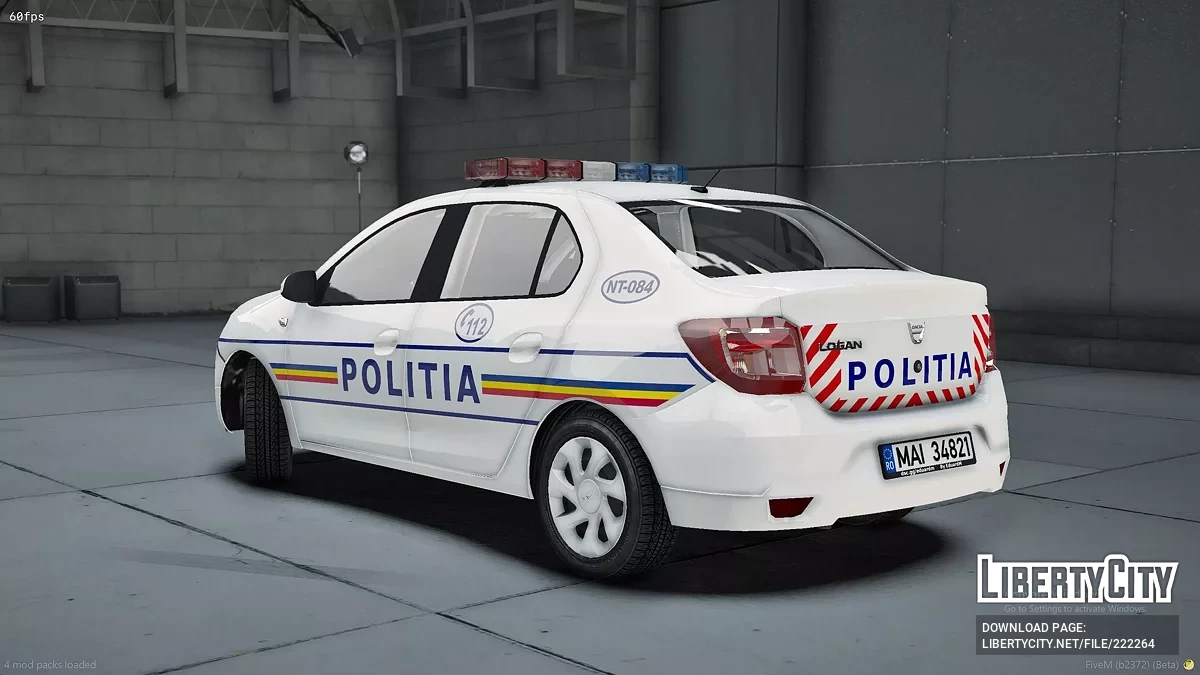 2013 Dacia Logan Politia Romana / GTA 5