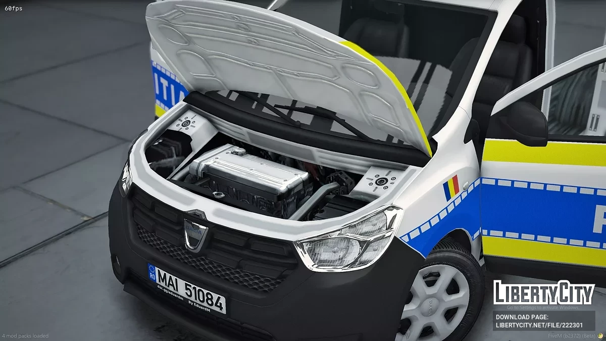2017 Dacia Dokker Поліція Румунії / GTA 5