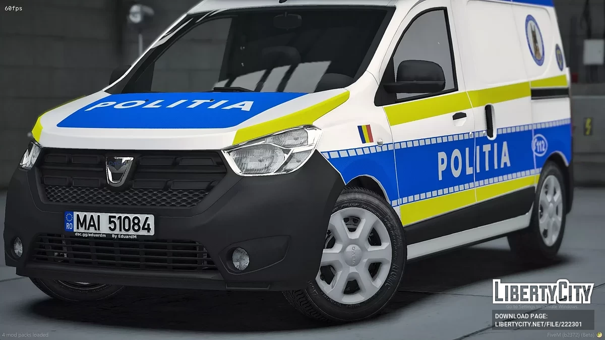 2017 Dacia Dokker Поліція Румунії / GTA 5
