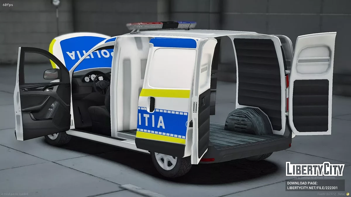 2017 Dacia Dokker Поліція Румунії / GTA 5