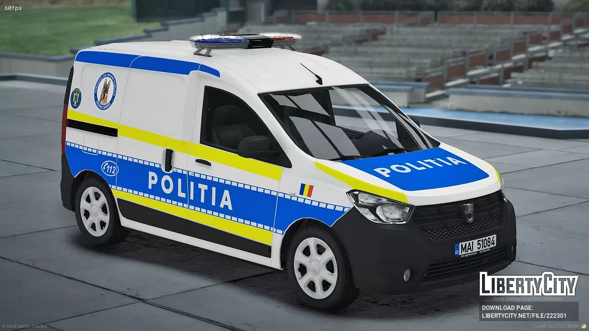 2017 Dacia Dokker Поліція Румунії / GTA 5