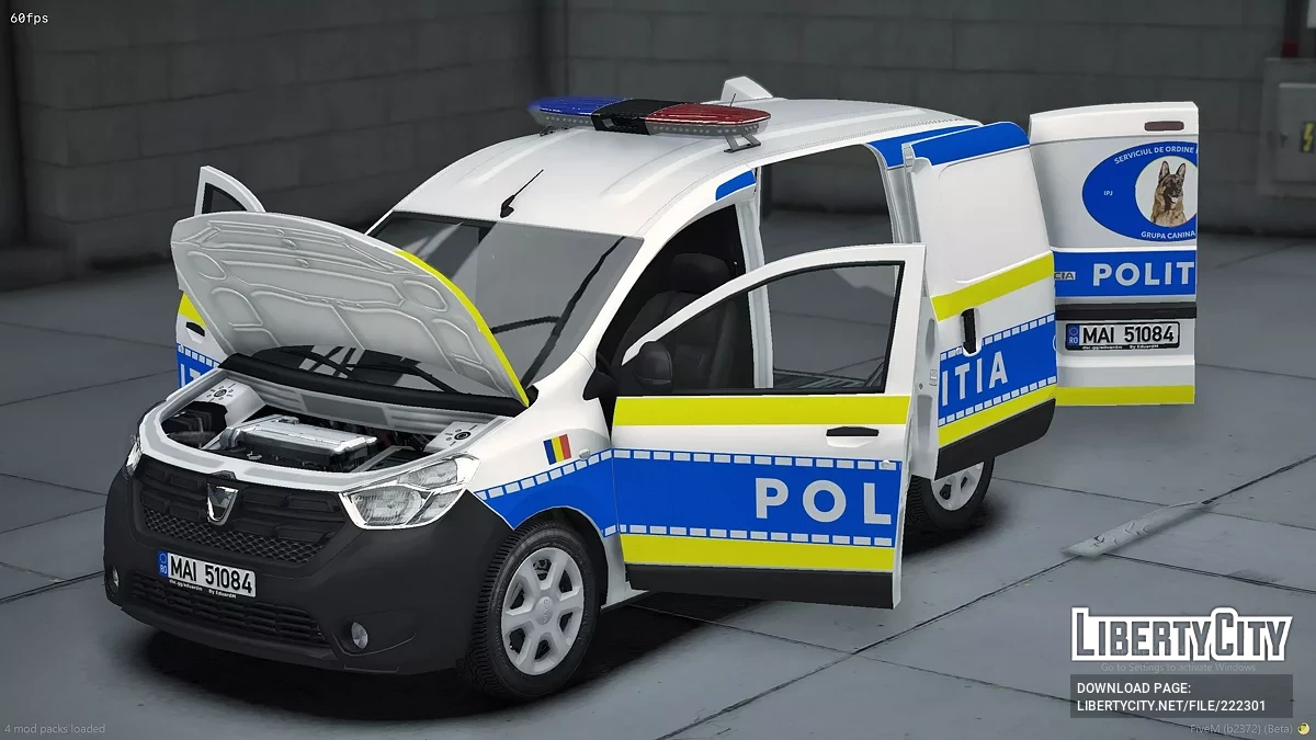 2017 Dacia Dokker Поліція Румунії / GTA 5