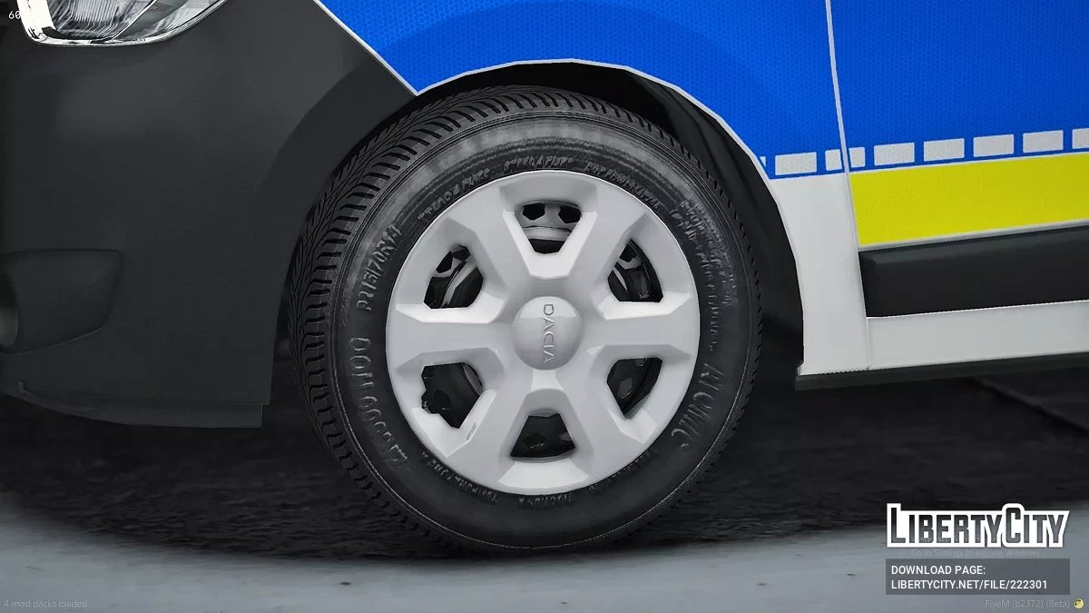 2017 Dacia Dokker Поліція Румунії / GTA 5