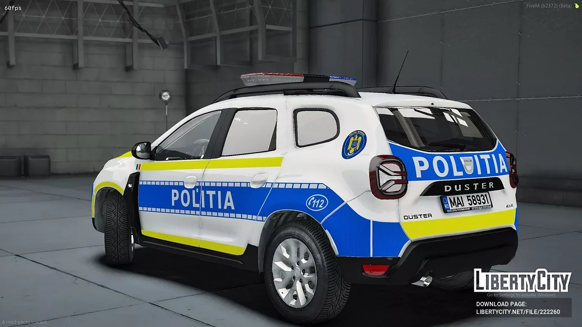 2022 Dacia Duster Politie / GTA 5
