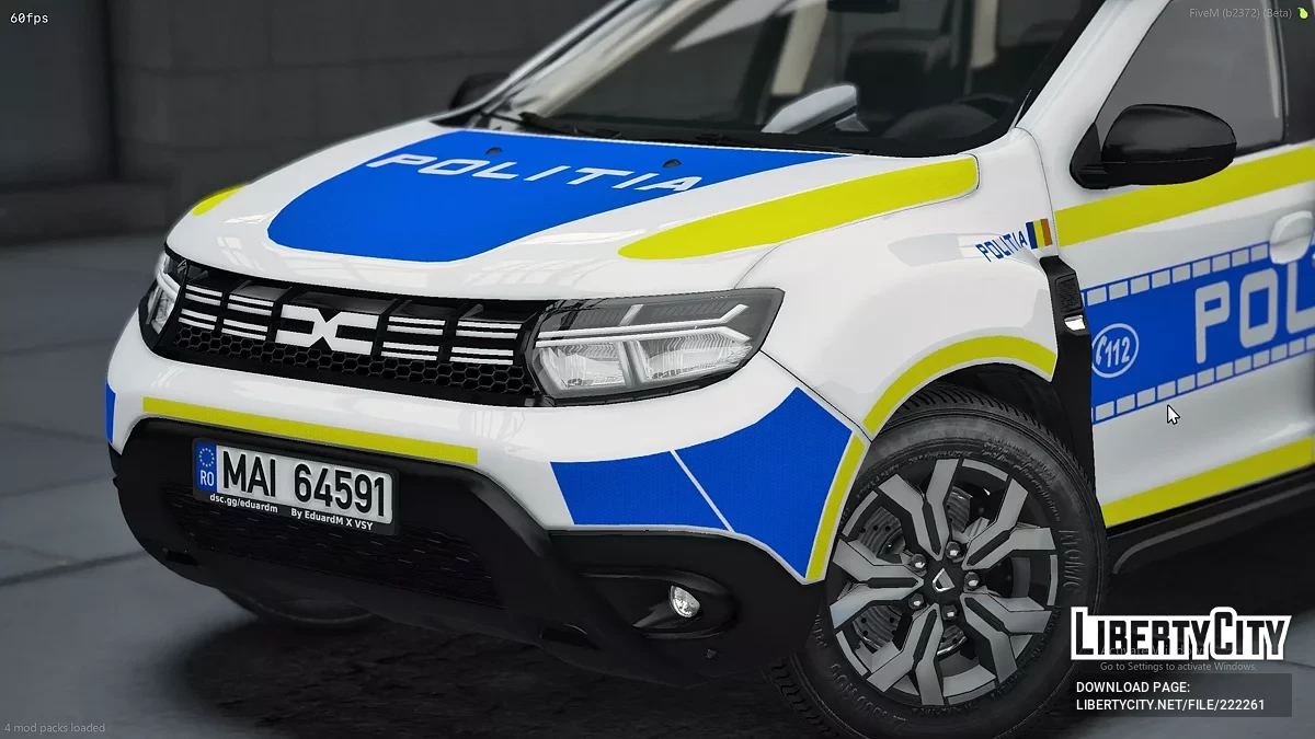 2023 Dacia Duster Politie Romana / GTA 5