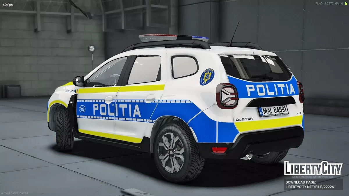 2023 Dacia Duster Politie Romana / GTA 5
