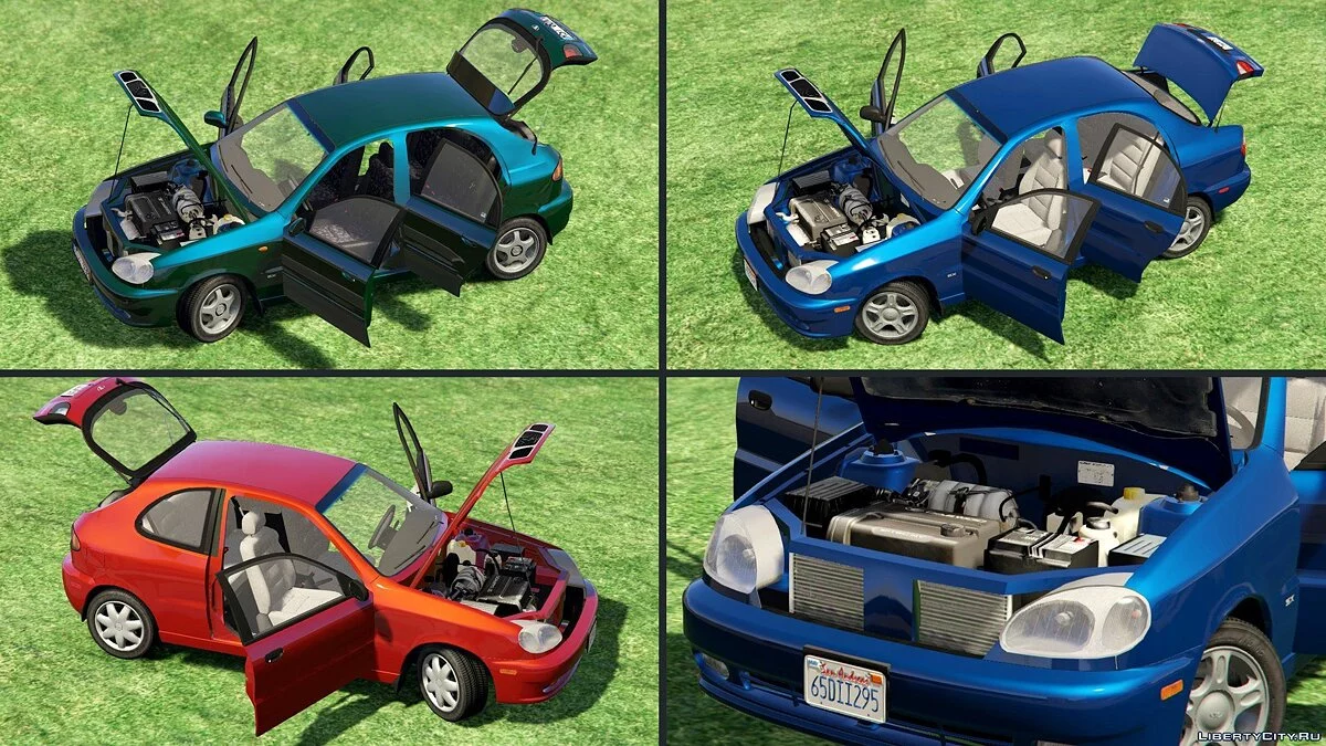 2000 Daewoo Lanos* [Add-On | Tuning | Rims | Liveries | Animated] 1.1 / GTA 5