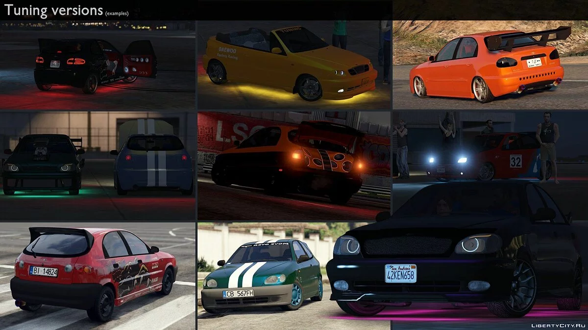 2000 Daewoo Lanos* [Add-On | Tuning | Rims | Liveries | Animated] 1.1 / GTA 5