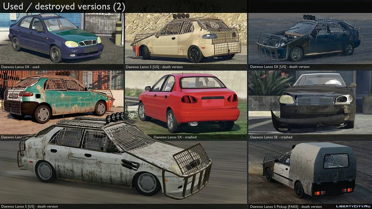 2000 Daewoo Lanos* [Add-On | Tuning | Rims | Liveries | Animated] 1.1 / GTA 5