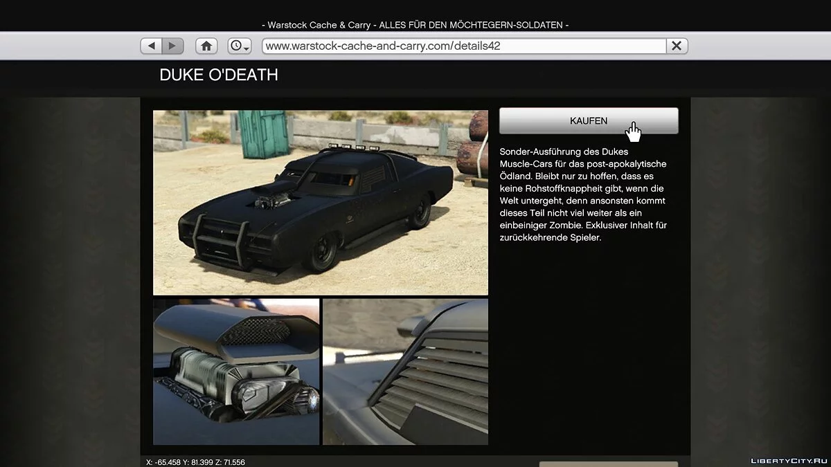 Comprar Veículos Especiais Online em SP via site do jogo 2.2 / GTA 5
