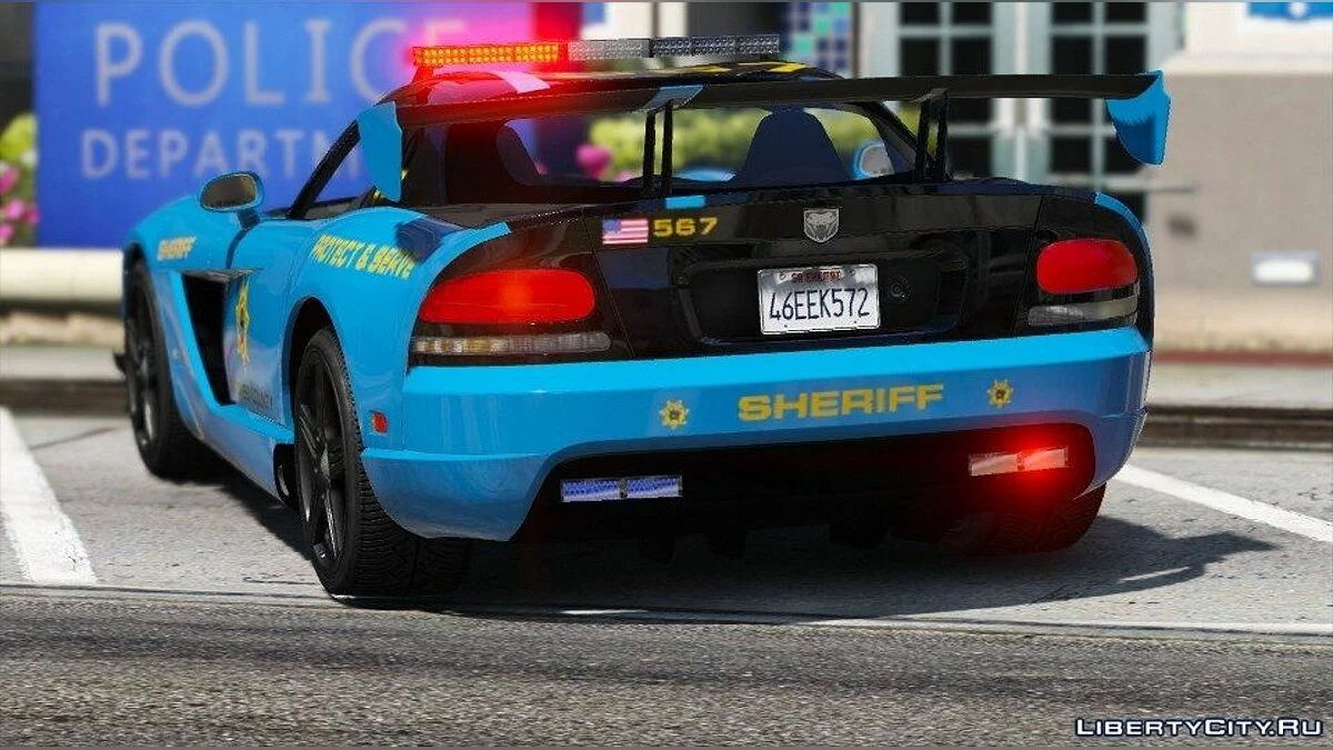道奇蝰蛇SRT-10 ACR - Seacrest警察县0.1 / GTA 5