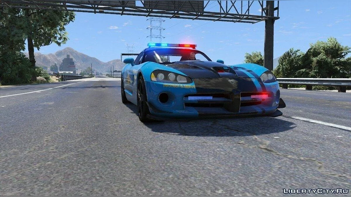 道奇蝰蛇SRT-10 ACR - Seacrest警察县0.1 / GTA 5
