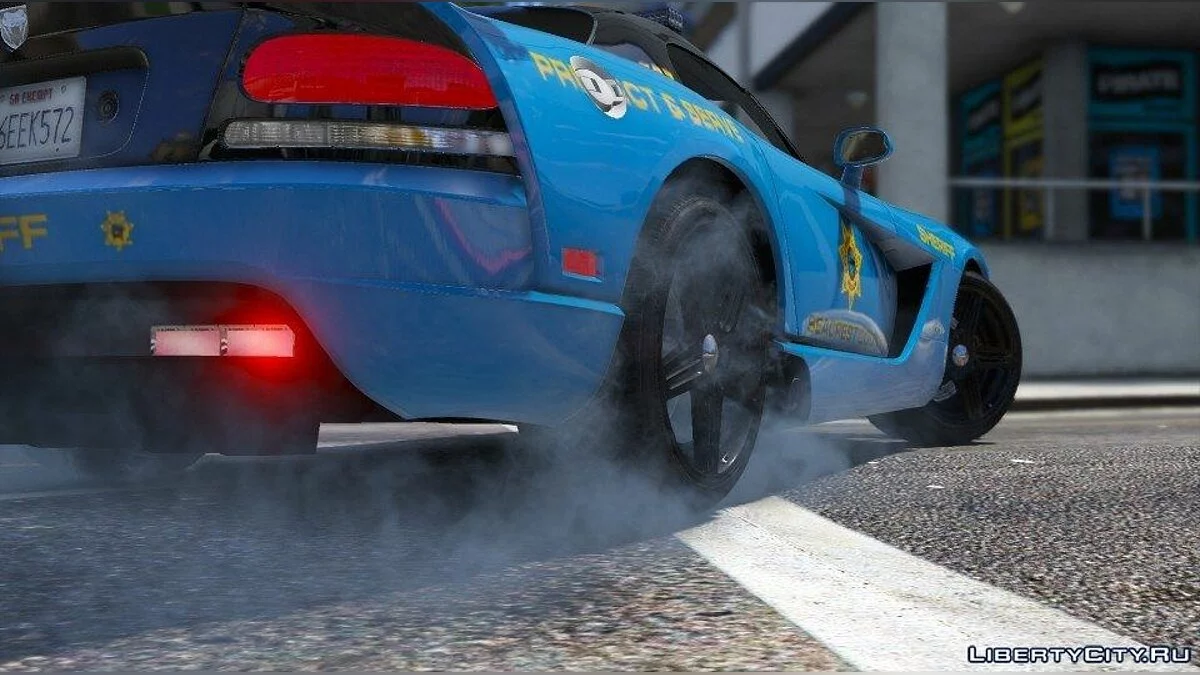 道奇蝰蛇SRT-10 ACR - Seacrest警察县0.1 / GTA 5