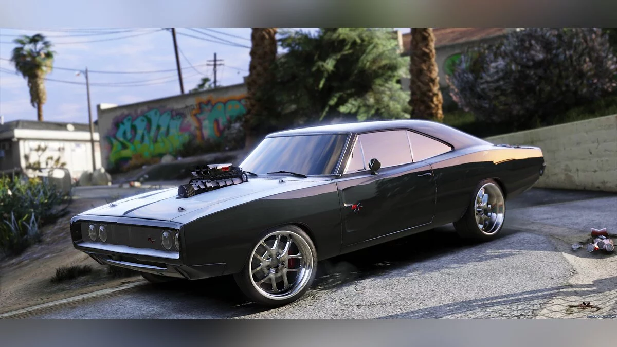 Dom's 1970 Dodge Charger (Furious 7) [Working Blower | Add-On | LODs] 1.1 / GTA 5