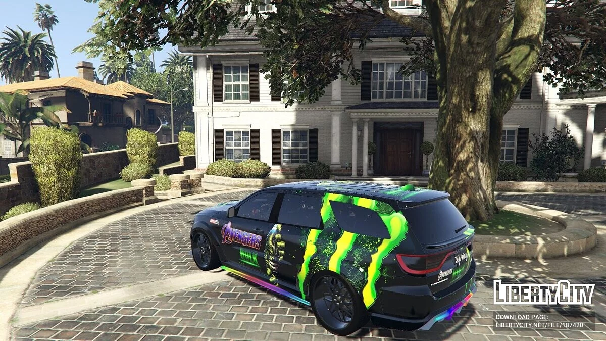 Dodge Durango Avengers Hulk Dinamic RGB Lights / جي تي أي 5