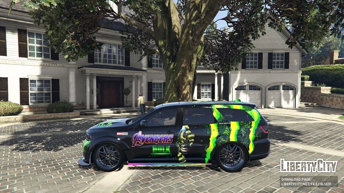 Dodge Durango Avengers Hulk Dinamic RGB Lights / جي تي أي 5