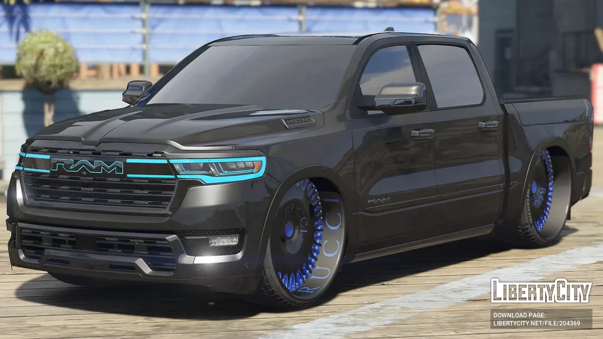 2024 Dodge Ram Blacked Custom مع نظام التعليق الهوائي / جي تي أي 5