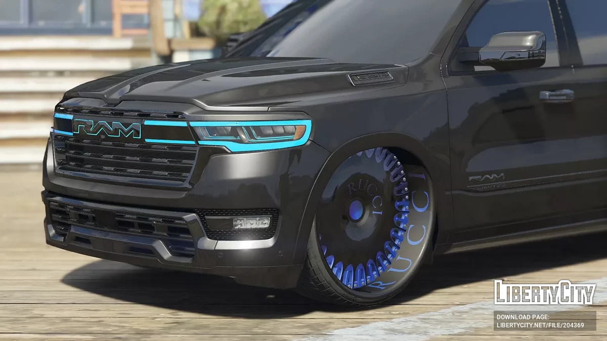 2024 Dodge Ram Blacked Custom مع نظام التعليق الهوائي / جي تي أي 5