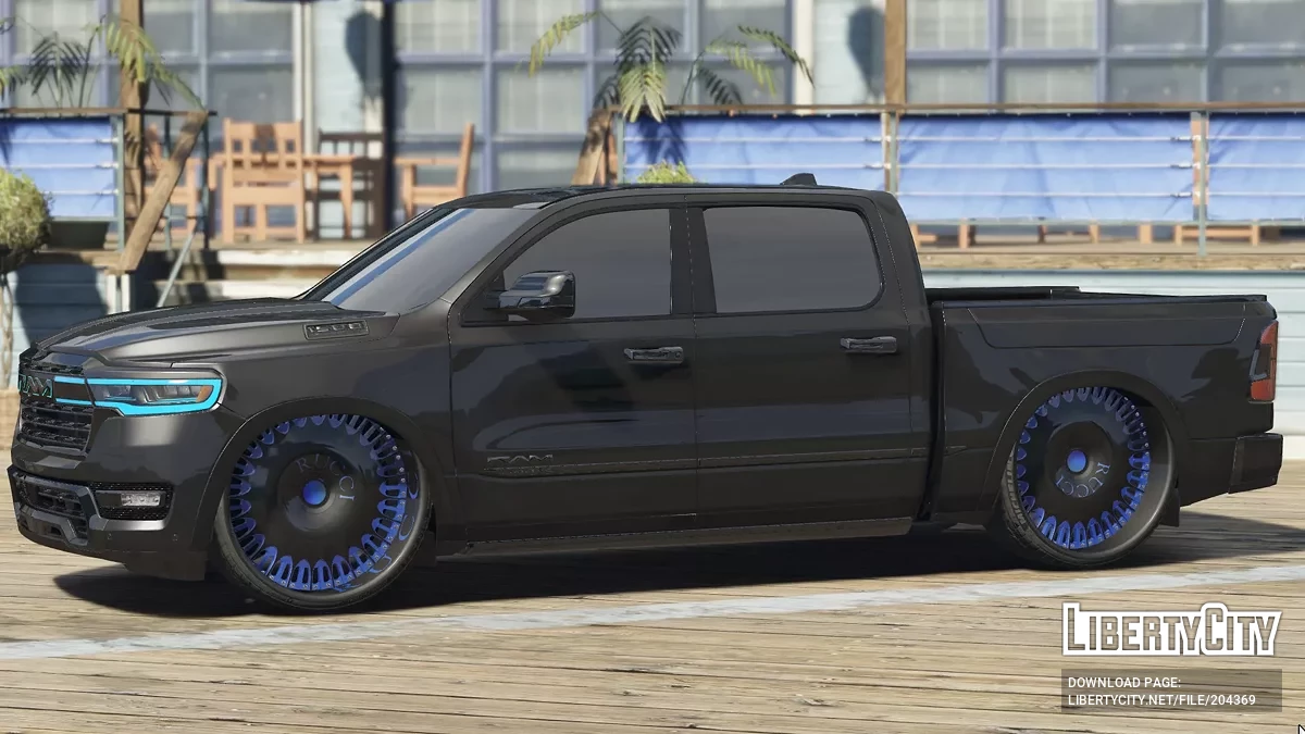 2024 Dodge Ram Blacked Custom مع نظام التعليق الهوائي / جي تي أي 5