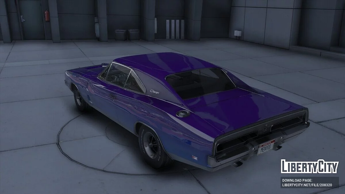 1969 Dodge Charger R/T K/DA Evelynn VILLAIN inspired / GTA 5
