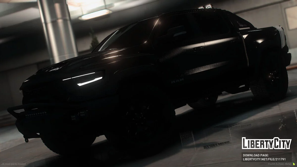 Custom 2023 Ram TRX Black Ghost Edition / GTA 5