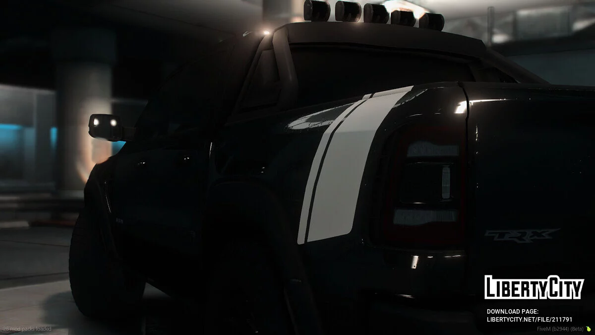 Custom 2023 Ram TRX Black Ghost Edition / GTA 5