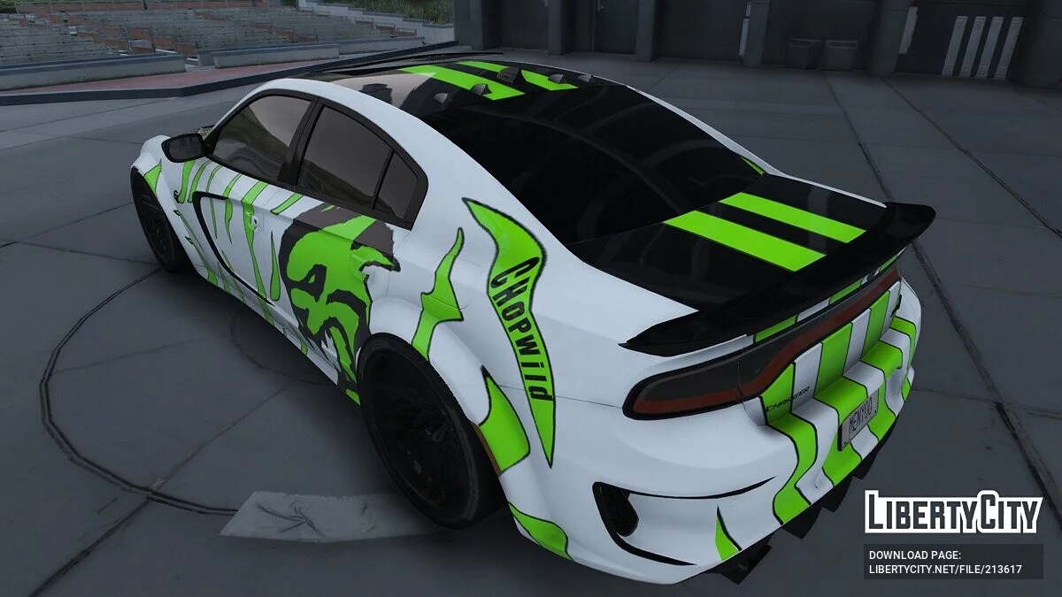 Custom Dodge Charger SRT Hellcat Chopwild IRL Replica / GTA 5