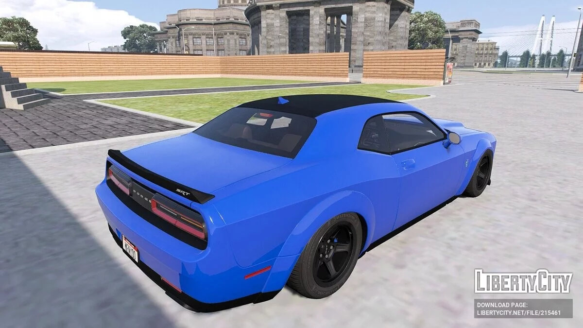 2018 Dodge Challenger SRT Hellcat Widebody RGB Lights / GTA 5
