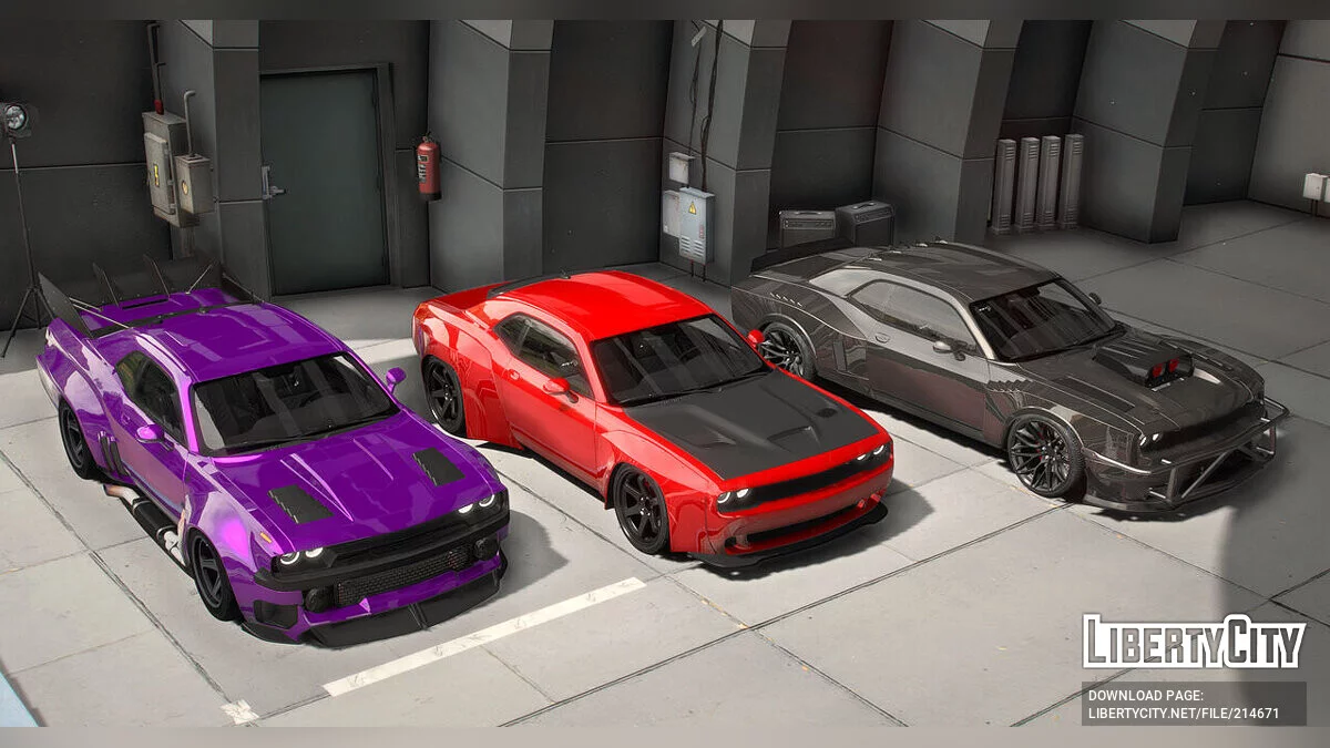 Dodge Challenger SRT Hellcat 2018 v1.0 / GTA 5