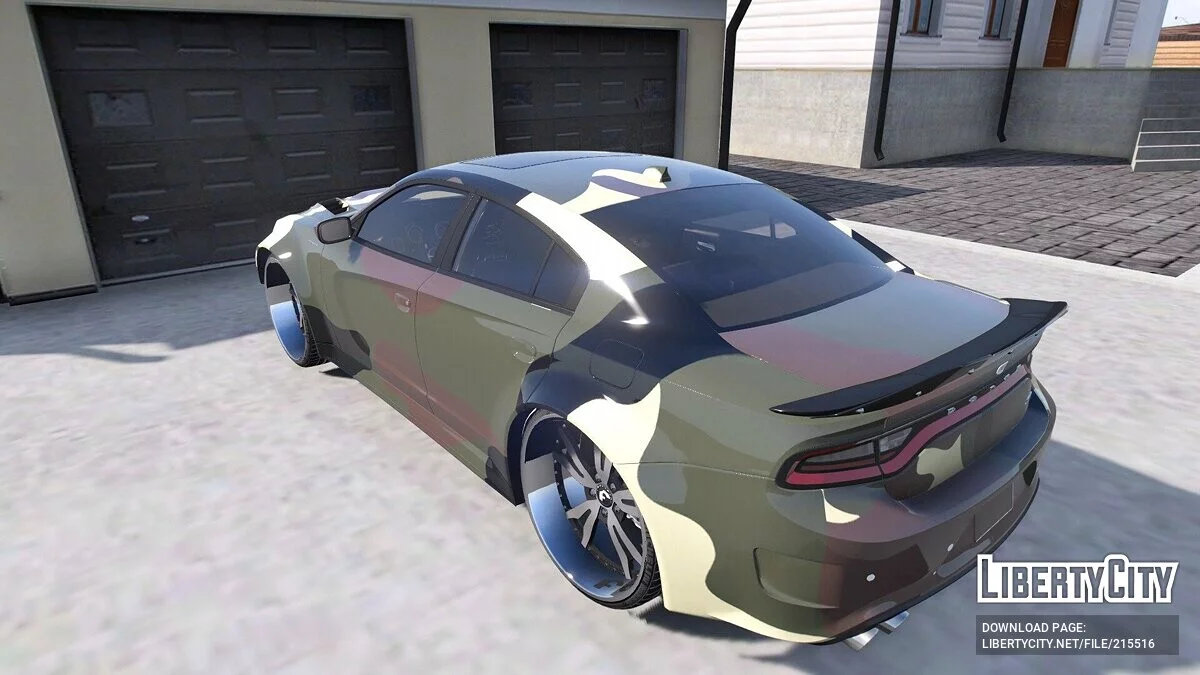 Dodge Charger SRT Camo On Forgiato / جي تي أي 5