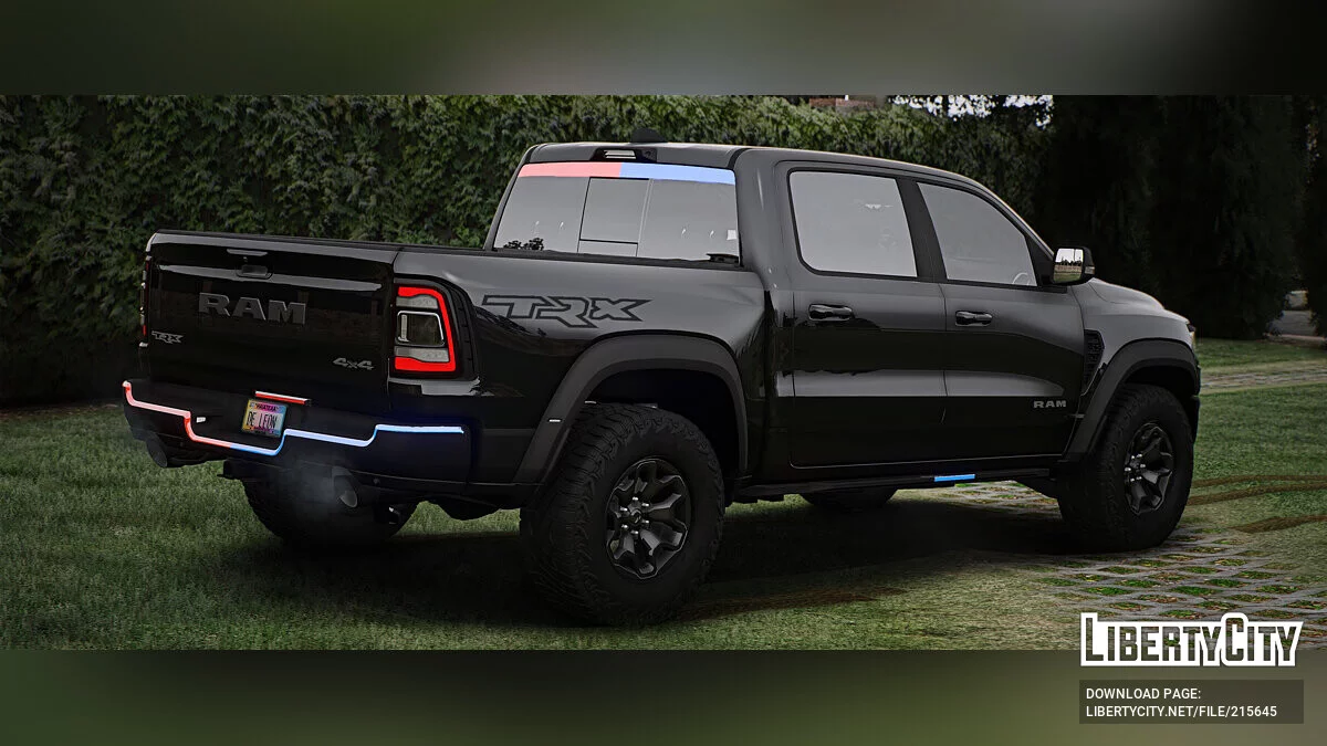 Dodge RAM 1500 TRX 2022 Lampu Modern Polisi / GTA 5