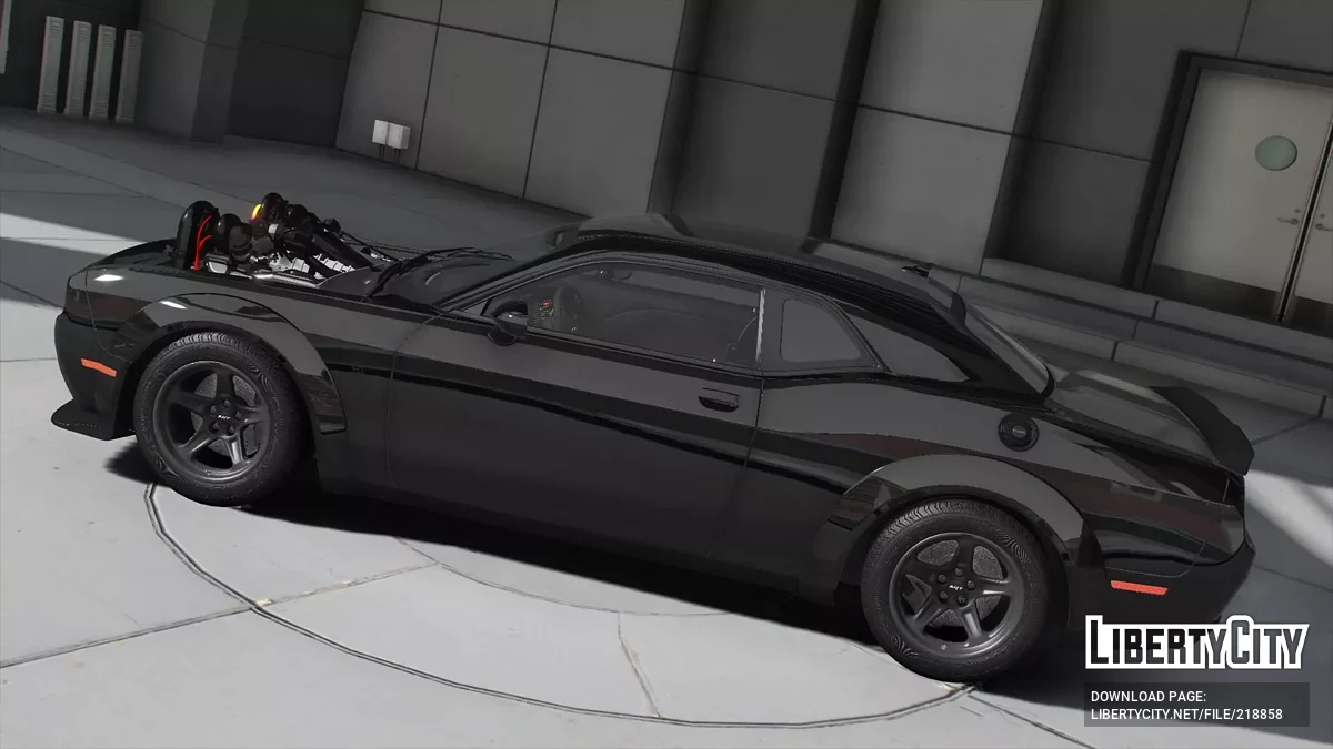 Dodge Challenger SRT Demon Twin Turbo Rainbow Lights / جي تي أي 5
